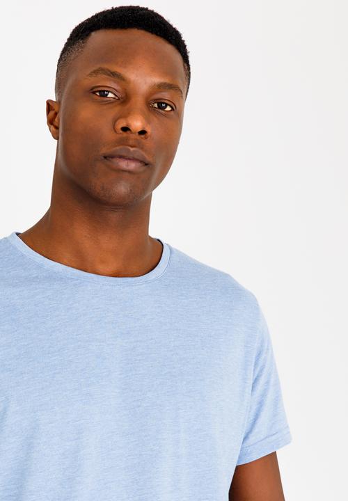 STYLE REPUBLIC - Rounder Crew Neck Tee Mid Blue