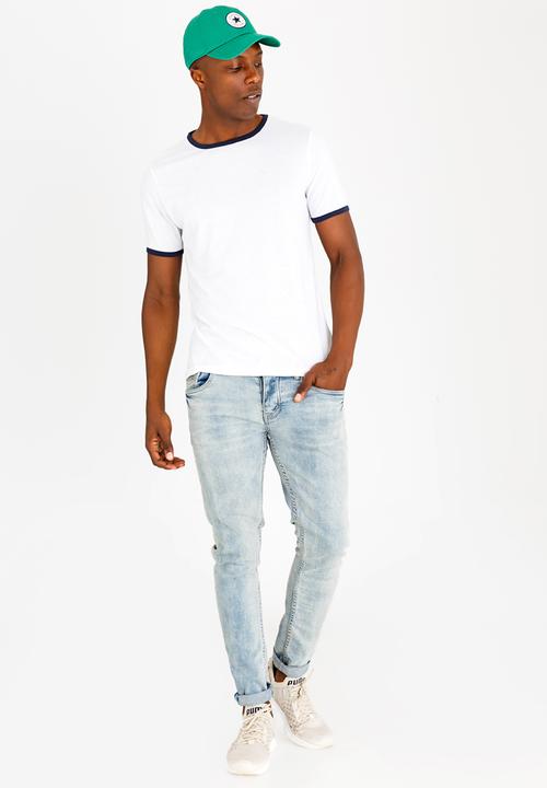 STYLE REPUBLIC - Ringer Contrast Tee White