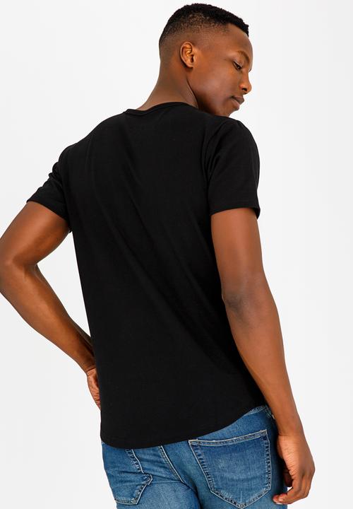 UrbanArt - Strip Crew Neck Top Black