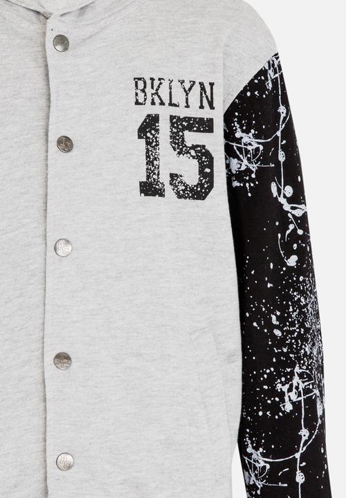 Pop Candy - Printed  Jacket Grey