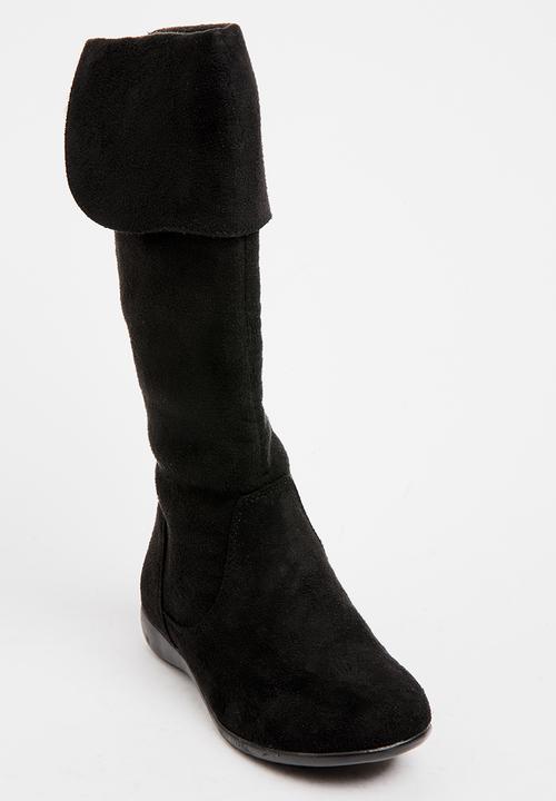 Franco Rossi - Long Boot with Flap Detail Black