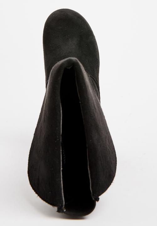 Franco Rossi - Long Boot with Flap Detail Black