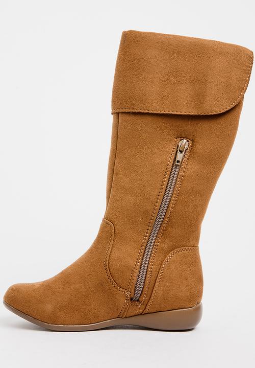 Franco Rossi - Long Boot with Flap Detail Brown