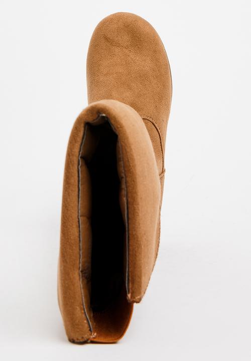 Franco Rossi - Long Boot with Flap Detail Brown