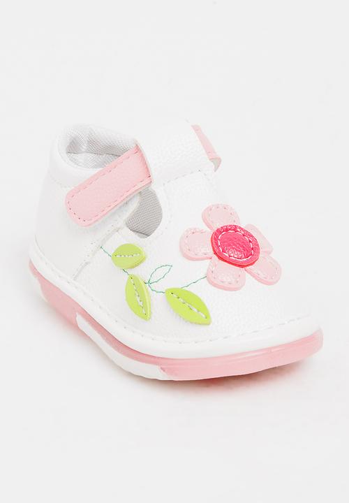 Pop Candy - Flower Printed Pump White