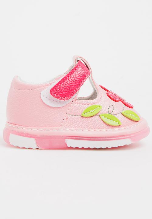 Pop Candy - Flower Printed Pump Mid Pink