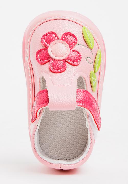 Pop Candy - Flower Printed Pump Mid Pink