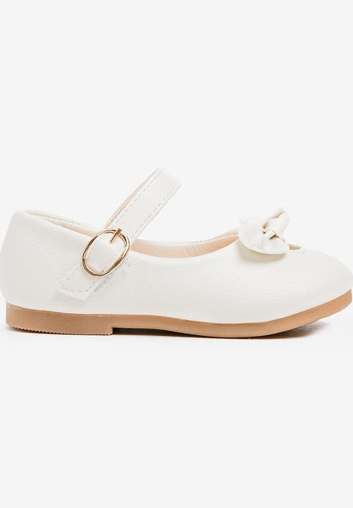 Pop Candy - Pump With Bow Detail Cream