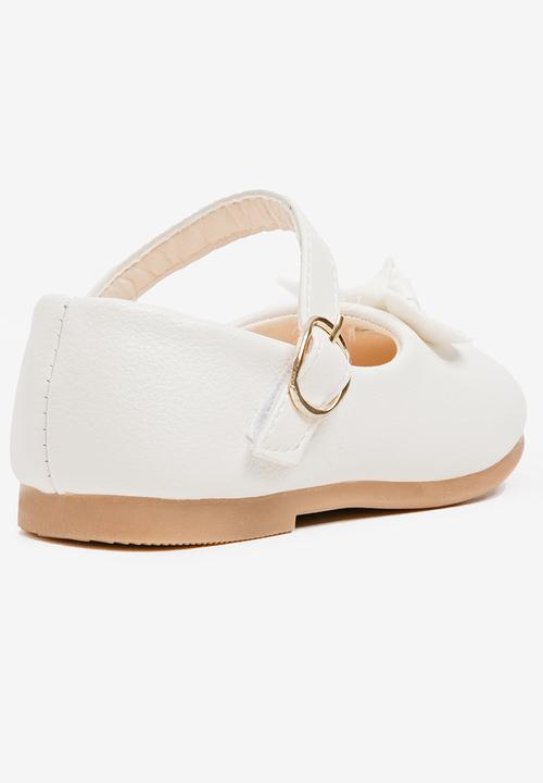 Pop Candy - Pump With Bow Detail Cream