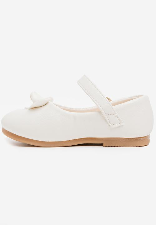 Pop Candy - Pump With Bow Detail Cream