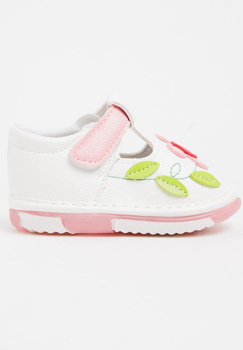 Pop Candy - Flower Printed Pump White