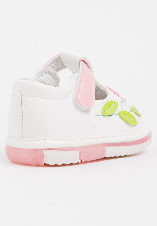 Pop Candy - Flower Printed Pump White