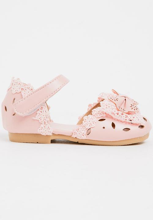 Pop Candy - Pump With Bow Detail Mid Pink