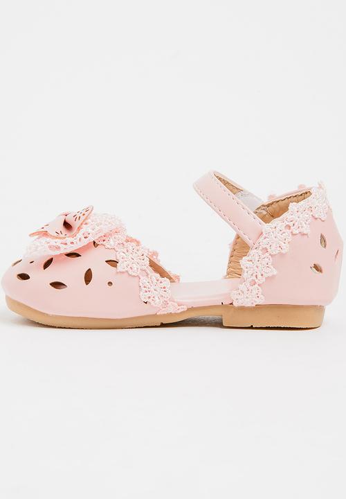 Pop Candy - Pump With Bow Detail Mid Pink