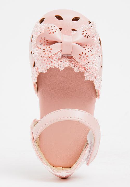 Pop Candy - Pump With Bow Detail Mid Pink