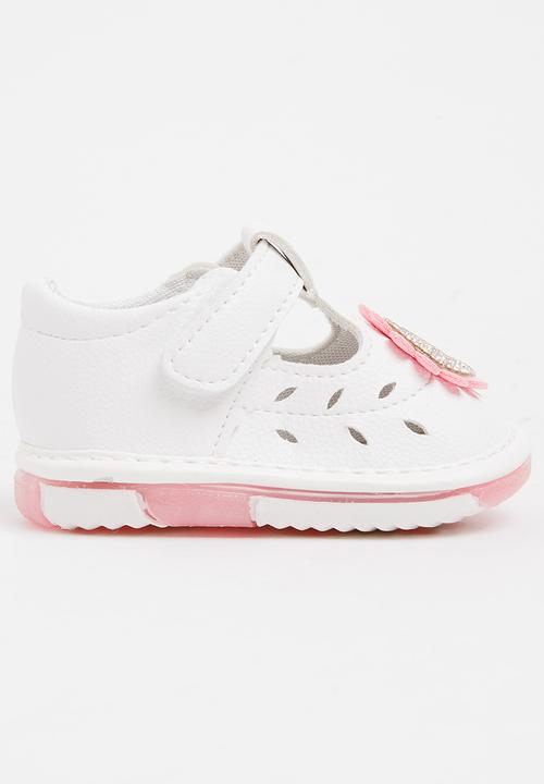 Pop Candy - Flower Printed Pump Pale Pink