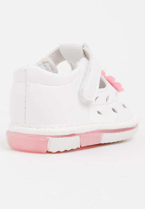 Pop Candy - Flower Printed Pump Pale Pink