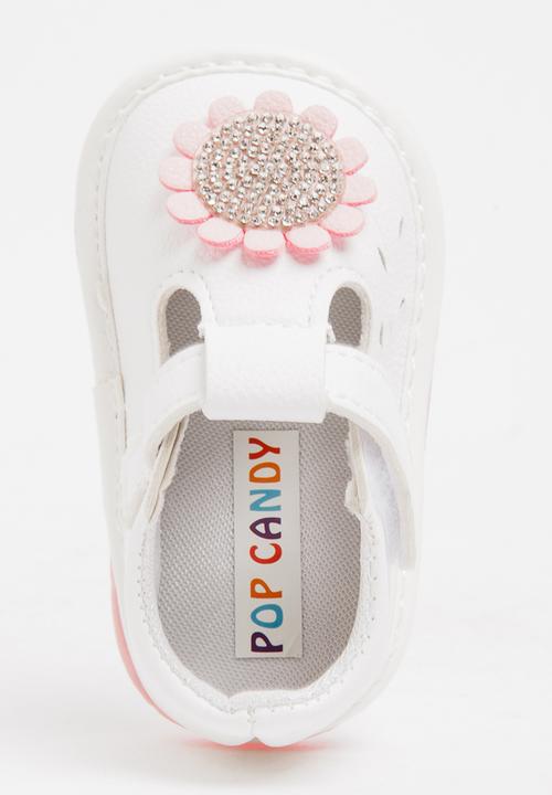 Pop Candy - Flower Printed Pump Pale Pink