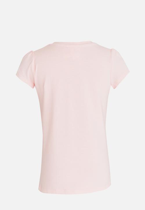 Pop Candy - Bunny Printed Tee Pale Pink