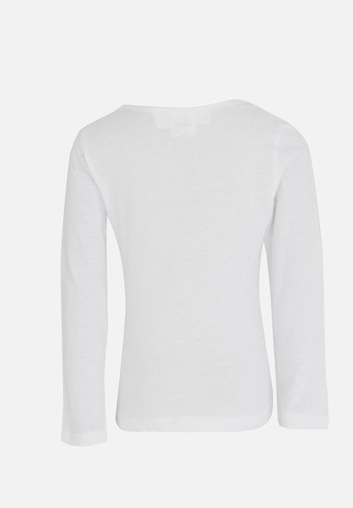 Pop Candy - Minnie Mouse Long Sleeve  Tee White