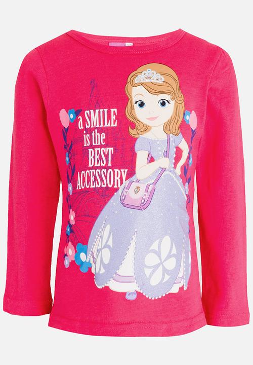 Pop Candy - Princess Sofia   Long Sleeve  Tee Mid Pink