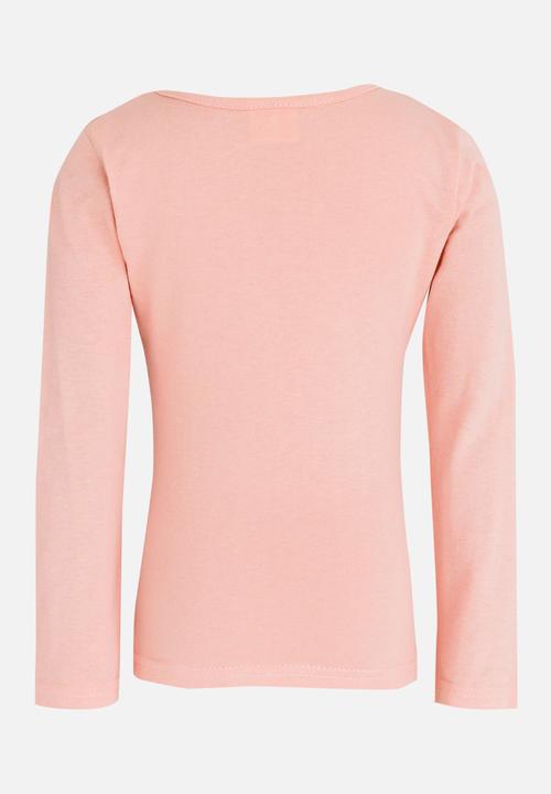 Pop Candy - Minions Long Sleeve  Tee Mid Pink