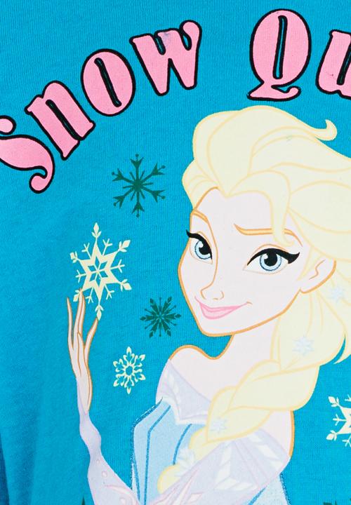 Pop Candy - Frozen Long Sleeve  Tee Turquoise