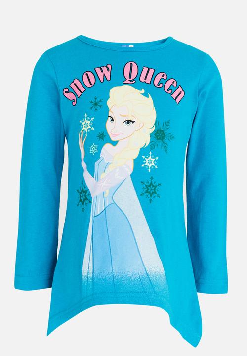 Pop Candy - Frozen Long Sleeve  Tee Turquoise
