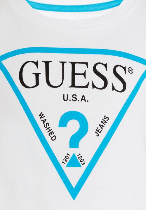 GUESS - Boys Classic Tri White Tee