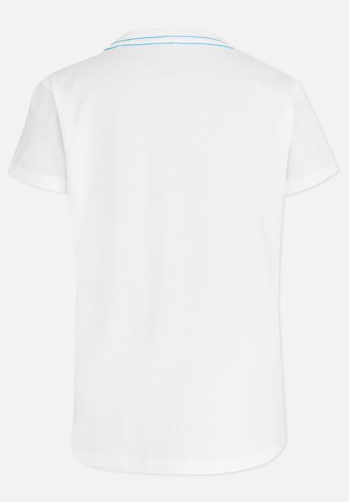 GUESS - Boys Classic Tri White Tee