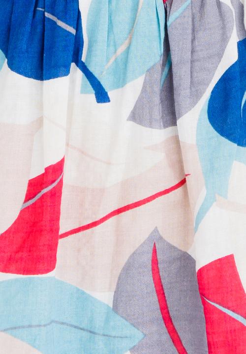 Pop Candy - Printed Frilled Dress Multi-colour