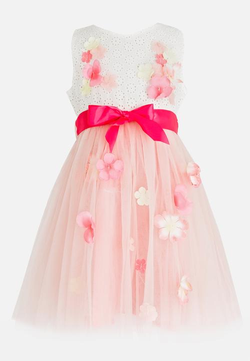Pop Candy - Woven Tutu Dress Pale Pink