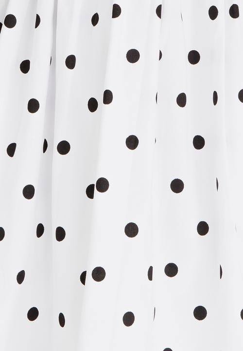 Pop Candy - Printed Sleeveless Dress White