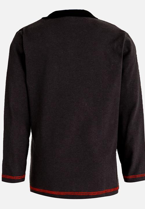 Pop Candy - Printed   Long Sleeve Tee Grey