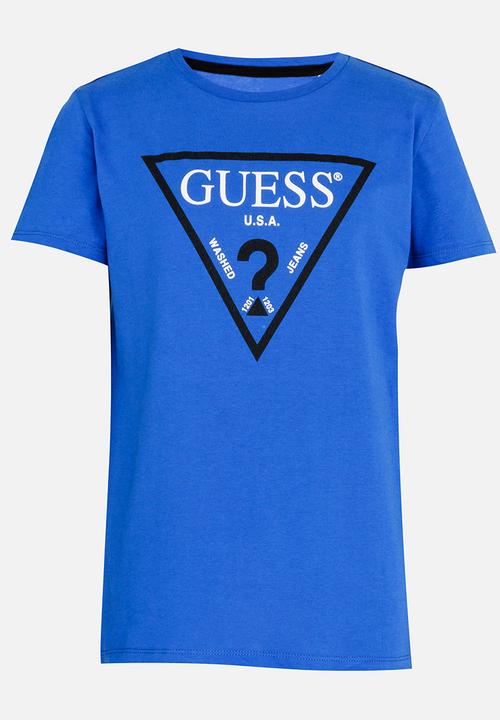 GUESS - Boys Classic Tri Tee Blue
