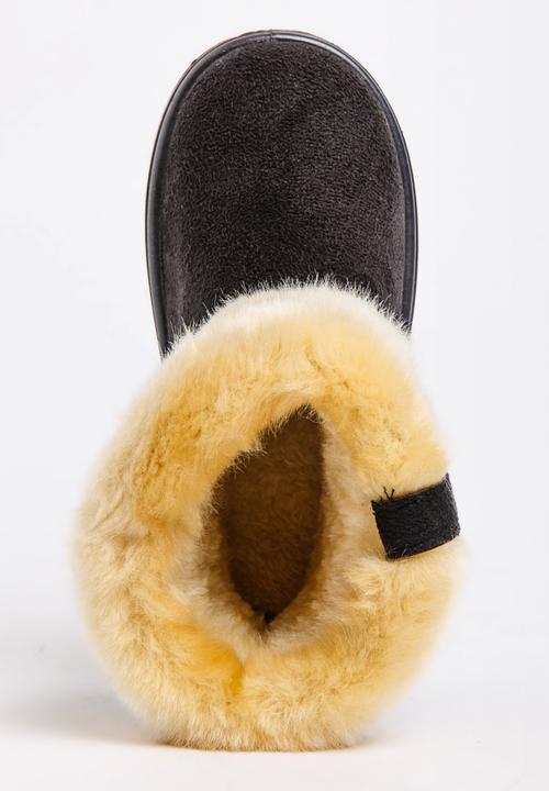 Pop Candy - Girls Faux Suede Boot Black