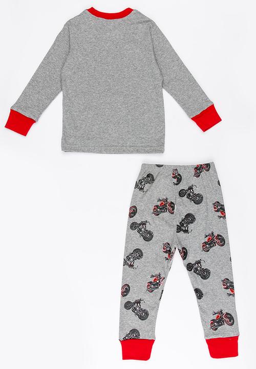 Pop Candy - Printed Pj Set Grey