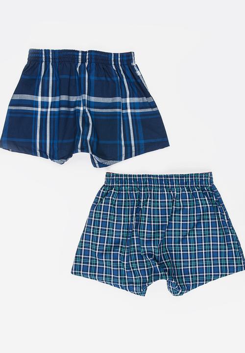 Jockey - 2 PK Boys Woven Boxer Multi-colour
