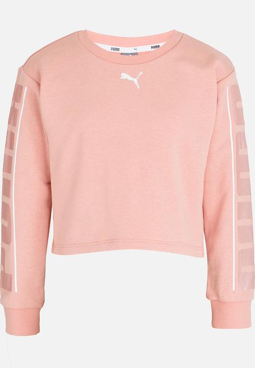 PUMA - Style Crew Sweat Top Peach