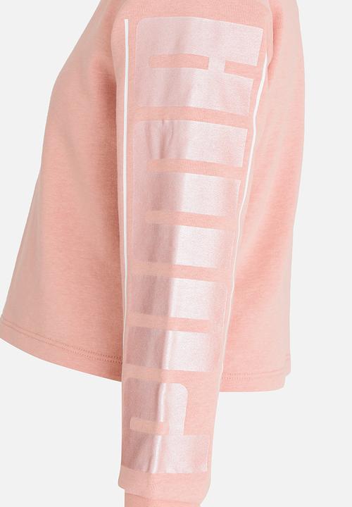 PUMA - Style Crew Sweat Top Peach