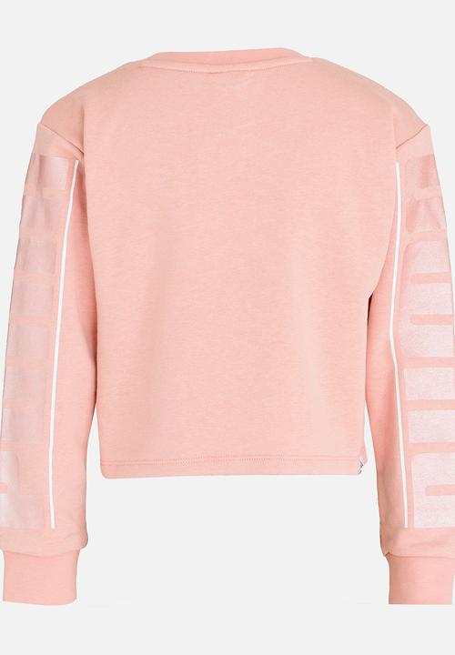 PUMA - Style Crew Sweat Top Peach