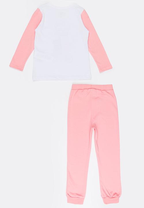 Soobe - Girls Pajama Set Mid Pink
