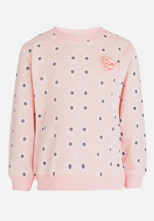 Pop Candy - Long Sleeve Sweat Top Mid Pink