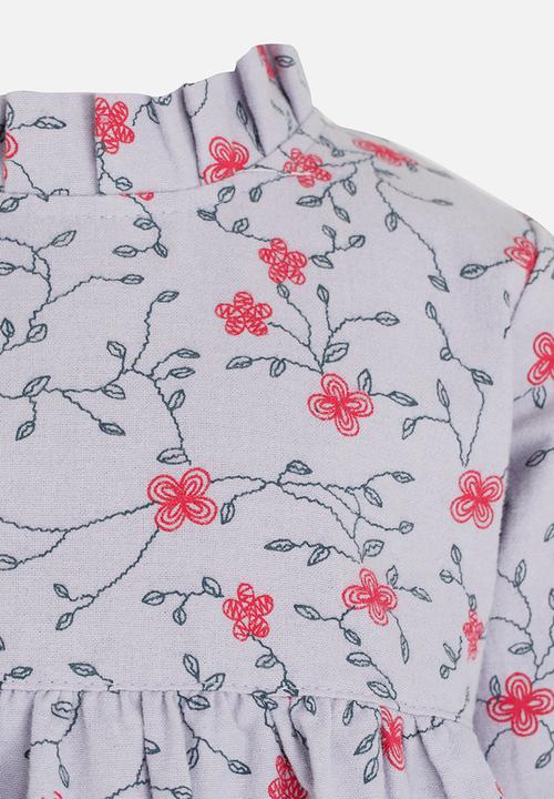 Pop Candy - Printed Long Sleeve Dress Pale Purple