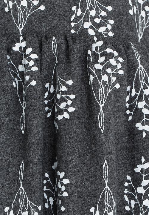 Pop Candy - Girls Printed Long Sleeve Dress Grey