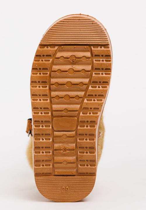 Pop Candy - Girls Faux Suede Boot Tan