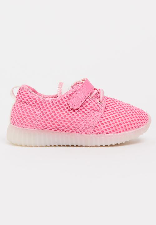 Pop Candy - Girls Light Up Sneaker Mid Pink