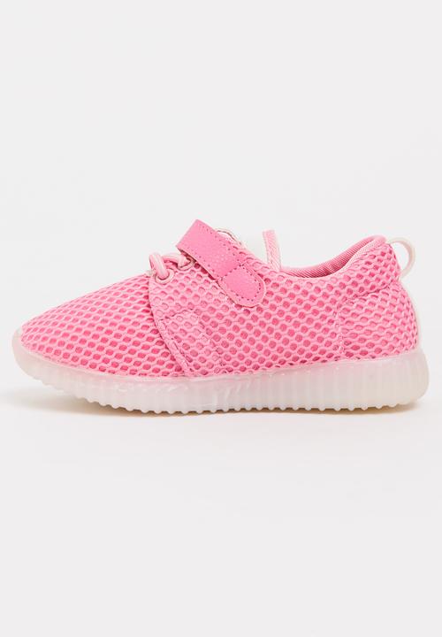Pop Candy - Girls Light Up Sneaker Mid Pink