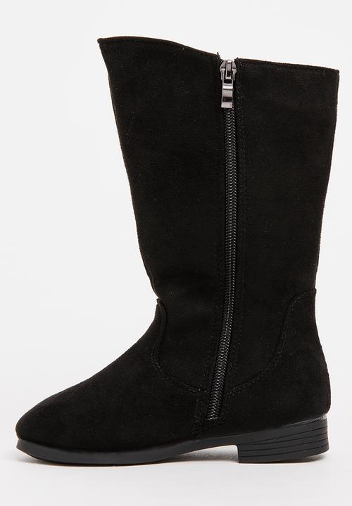 Pop Candy - Girls Star Embellished Boot Black