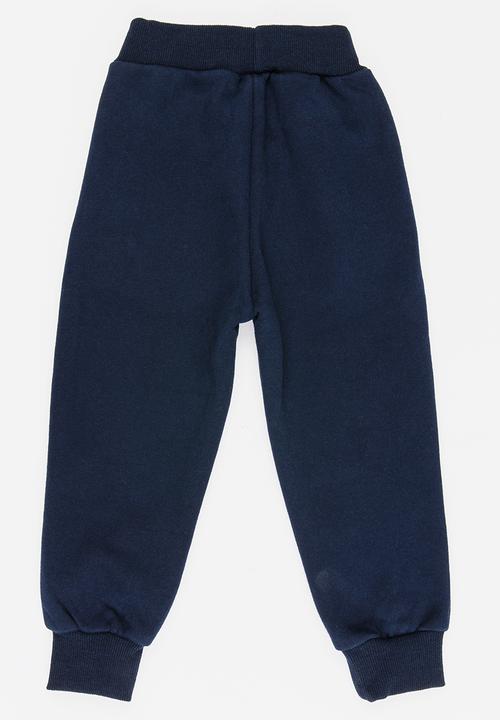 Pop Candy - Colour Block Track Pants Navy